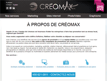 Tablet Screenshot of creomax.com